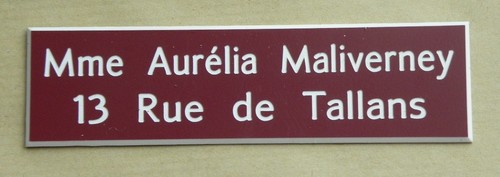 Placca cassetta della posta - della,