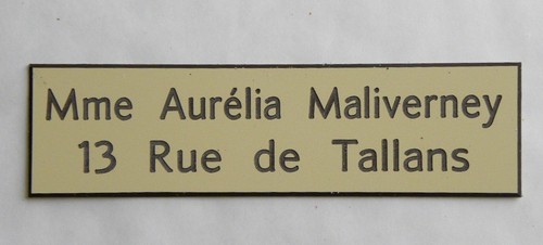 Placca cassetta della posta - della,