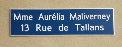Placca cassetta della - della, posta