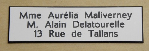 Placca cassetta della posta - placca,